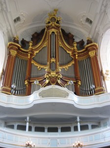 Michel - One of three organs in the church.  This one has over 60,000 pipes.