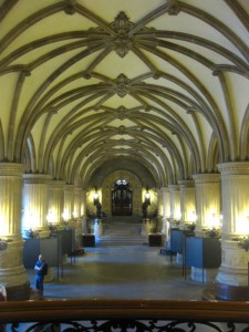 The inside of the Rathaus