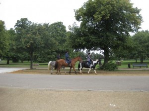 Horseback riders in Hyde Park