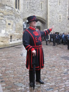 Gentleman Yeoman Warder of the Tower - there are 37 of them who live in the tower with their families.  All retired armed forces members.