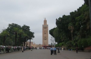 Koutoubia Mosque is the architectural focal point of the square