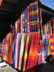 Local colourful weaving.