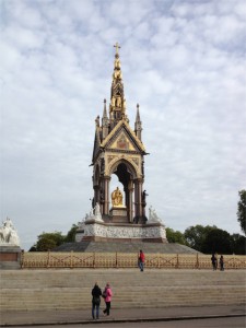 The Albert memorial across the street from Albert Hall