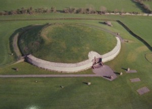 Aerial view of Newgrange (from a postcard)