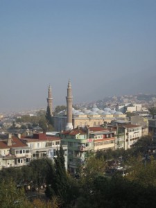 Ulu Cami mosque from the hill