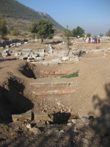 Water pipes that supplied water to the city