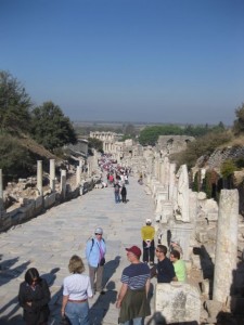 Marble Street leading to the Library