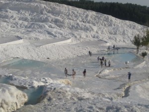 Travertine pools