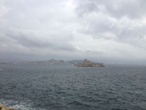 Chateau D'If with Marseille in the background