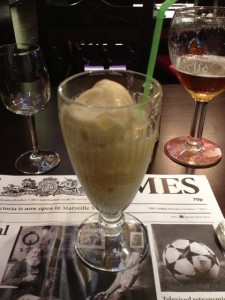 Pear sorbet with pear brandy