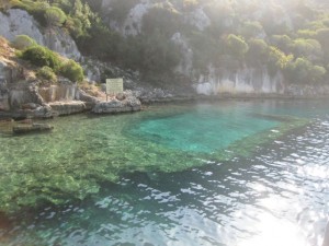 Lycian city sunken during an ancient earth quake - this was the habour