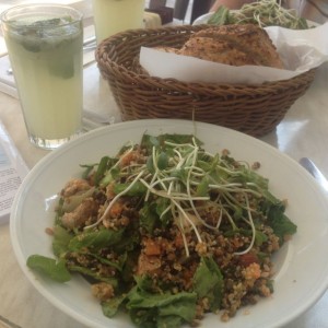 Yummy quinoa and lentil salad