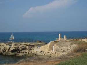 Looking out to the Mediterranean 