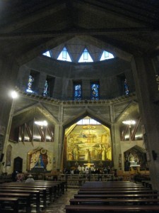 Inside the Church of the Annunciation