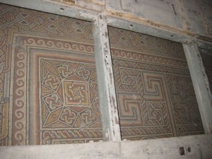 Original Byzantine mosaic floors