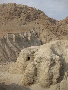 Qumran - the cave where the Dead Sea Scrolls were found