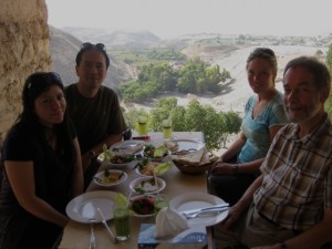 Lunch on the patio with our tour group