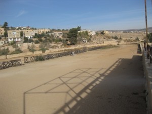 Jerash hippodrome - still used for chariot races in the high tourist season