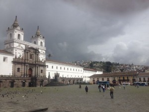 The Monestary of San Francisco - the first religions foundation built.  The Plaza in front was the market square for the Inca city.