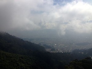 Quito view blocked by the clouds