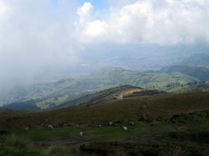 The hills around Quito