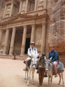 We were so tired after the climb that we rode donkeys back to the beginning of the site.