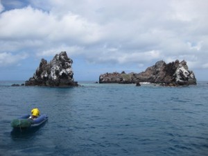 Devil's Crown - our most challenging snorkelling location as we had to swim through strong currents