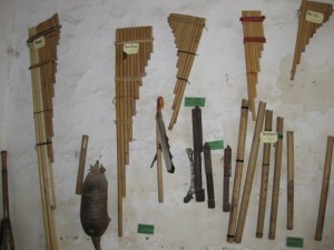 Pan flutes from Bolivia, Ecuador, Peru, and Columbia