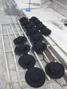 Traditional felted fedoras