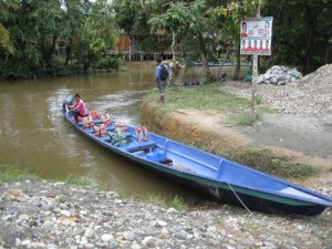 Our motorized canoe