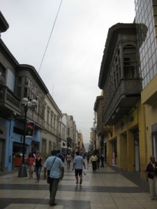 The main shopping street which includes many logias - similar to Valetta in Malta last year