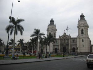 The principal Cathedral on Lima