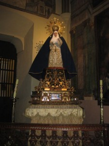 A virgin statue