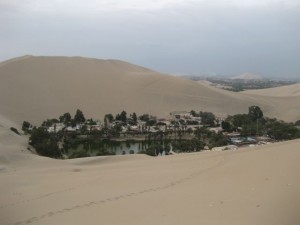 Huacachina from the dunes