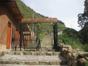 The steps up to Sacsaywaman