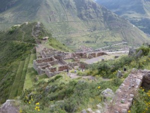 The ruins of the religious centre